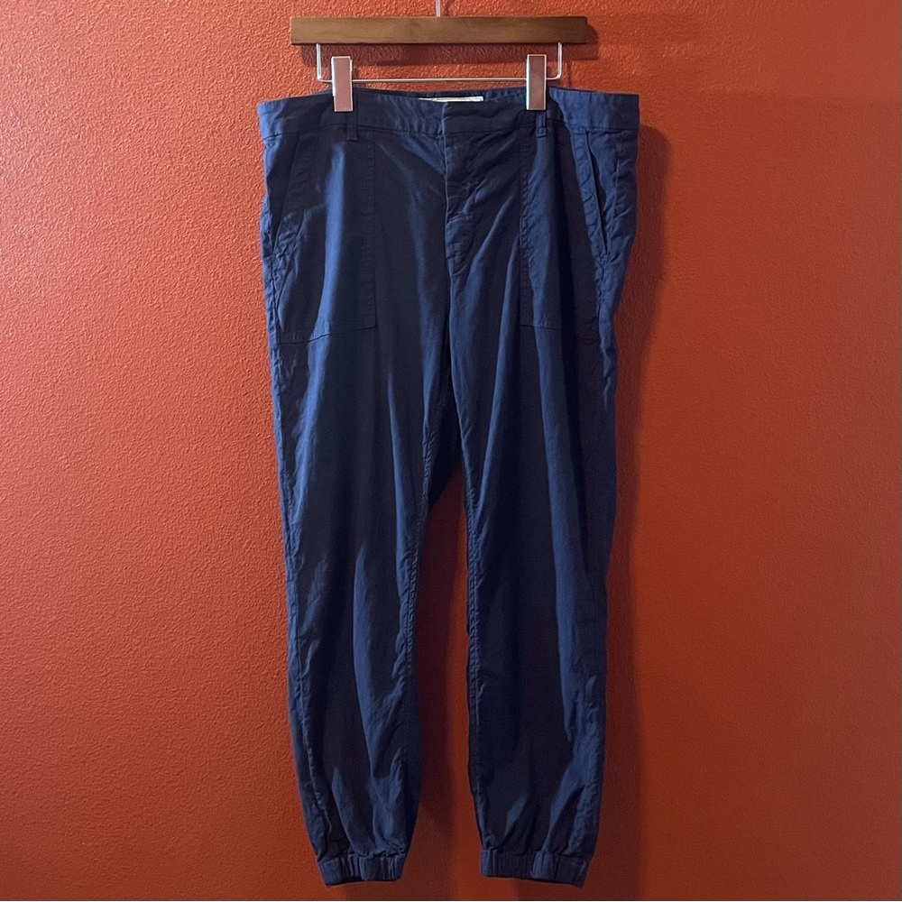 Frank & Eileen Women’s Jameson Utility Performance Flax Linen Navy Jogger Pants
